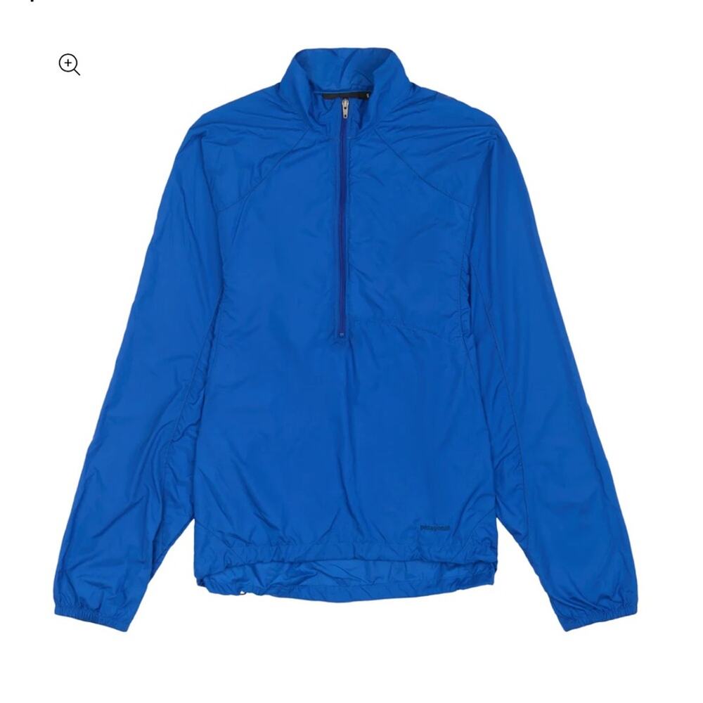 Patagonia Vintage Blue Helium Windshirt 1/2 Zip Pullover Lightweight Windbreaker - Picture 2 of 9
